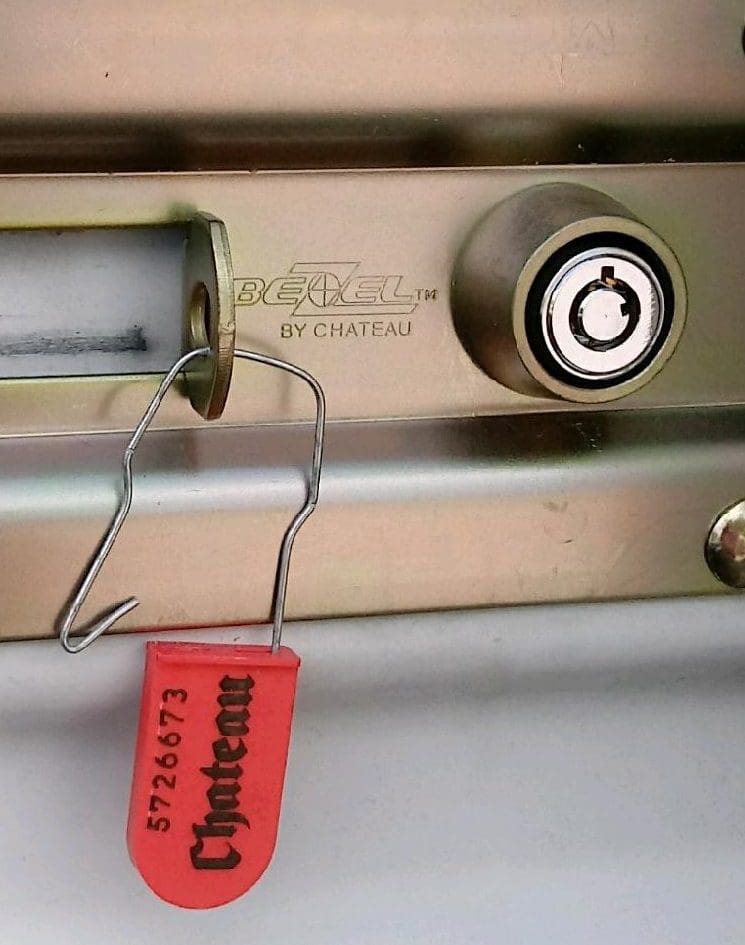 Tigers Eye Self Storage Installed cylinder lock